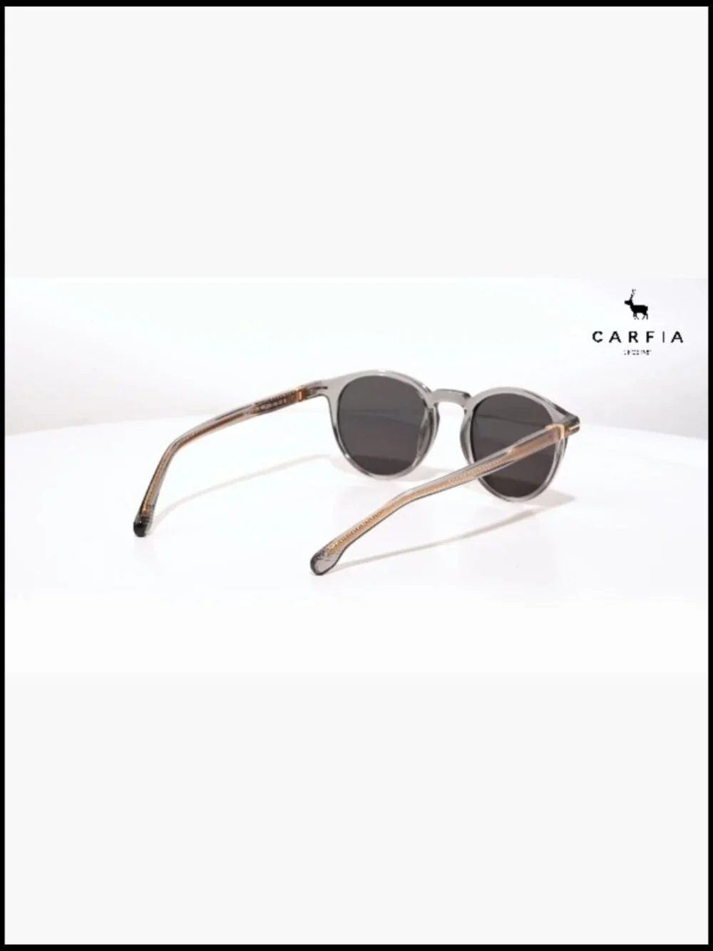 Round Acetate Polarized Sunglasses with UV Protection Men Keyhole Style